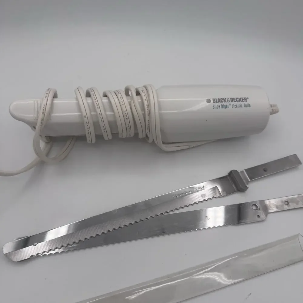 Black & Decker Slice Right EK300 Electric Carving Knife In Box Tested/Works